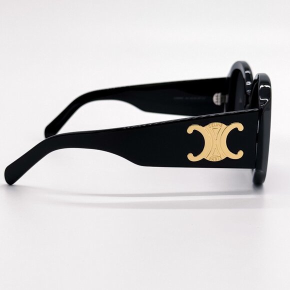 NEW CL40305U 01A OVERSIZED BLACK WOMEN SUNGLASSES CELINE CL40305U - Picture 10 of 14